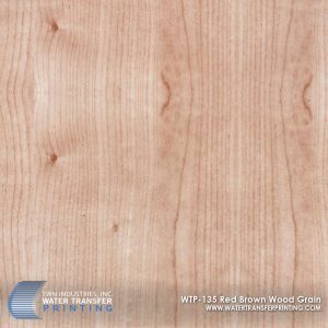 WTP-135 Red Brown Wood Grain