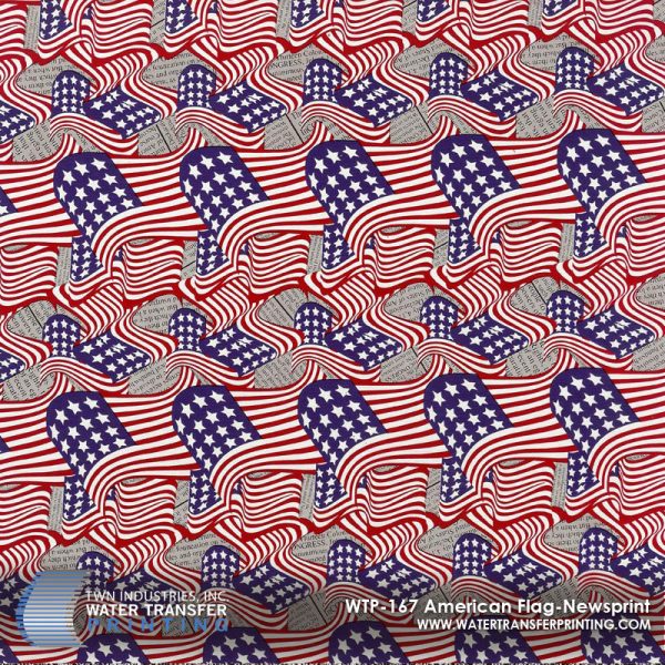 WTP-167 American Flag Newsprint