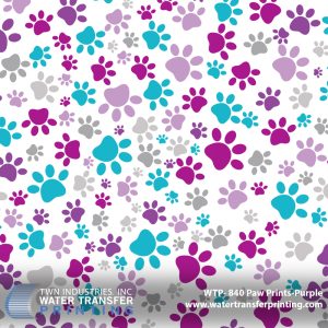 WTP-840 Paw Prints - Purple
