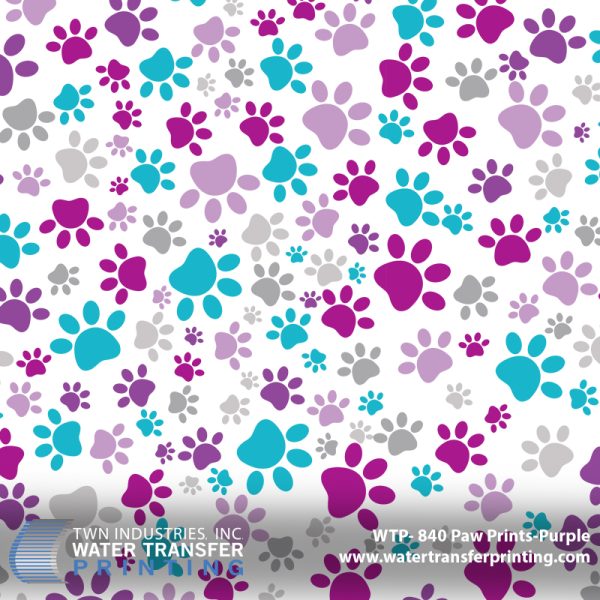 WTP-840 Paw Prints - Purple